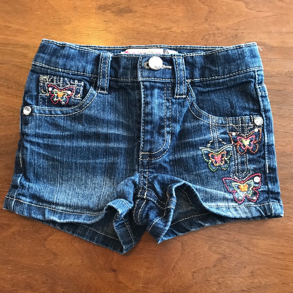 GUC Embroidered Denim Shorts Toddler